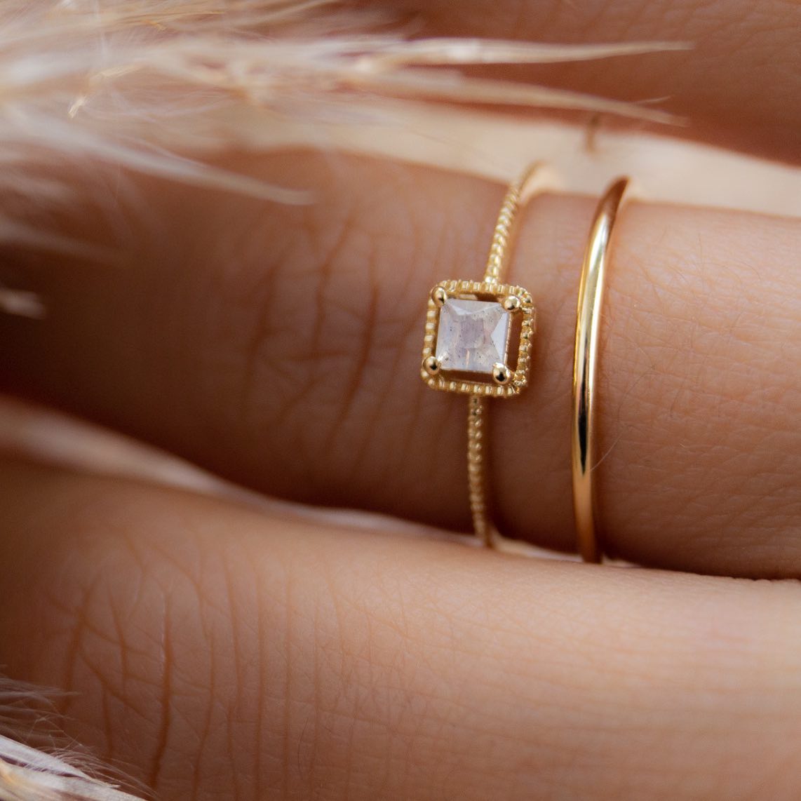 Bundle I Square Ring + Skinny Ring