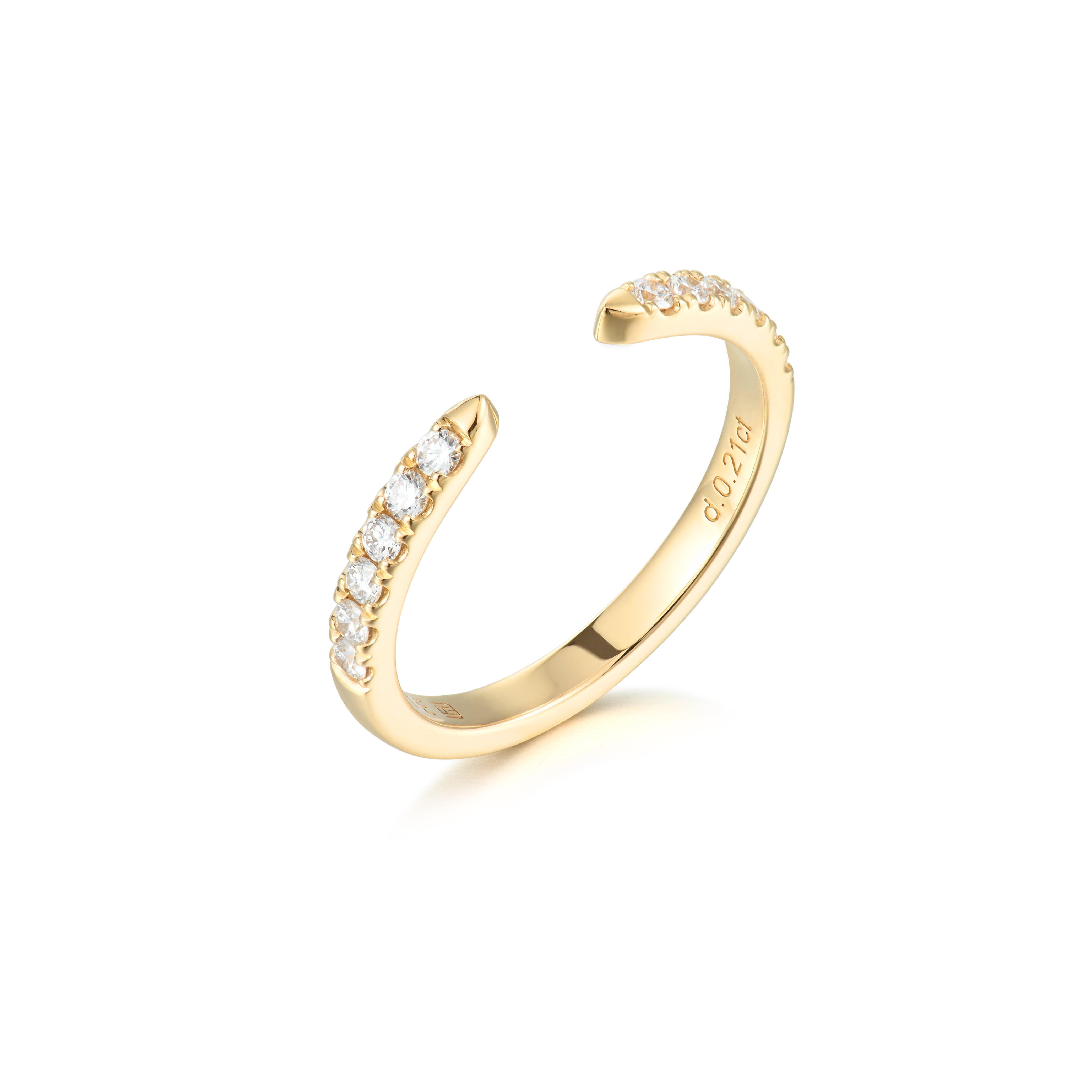 Open Diamond Pavé Ring