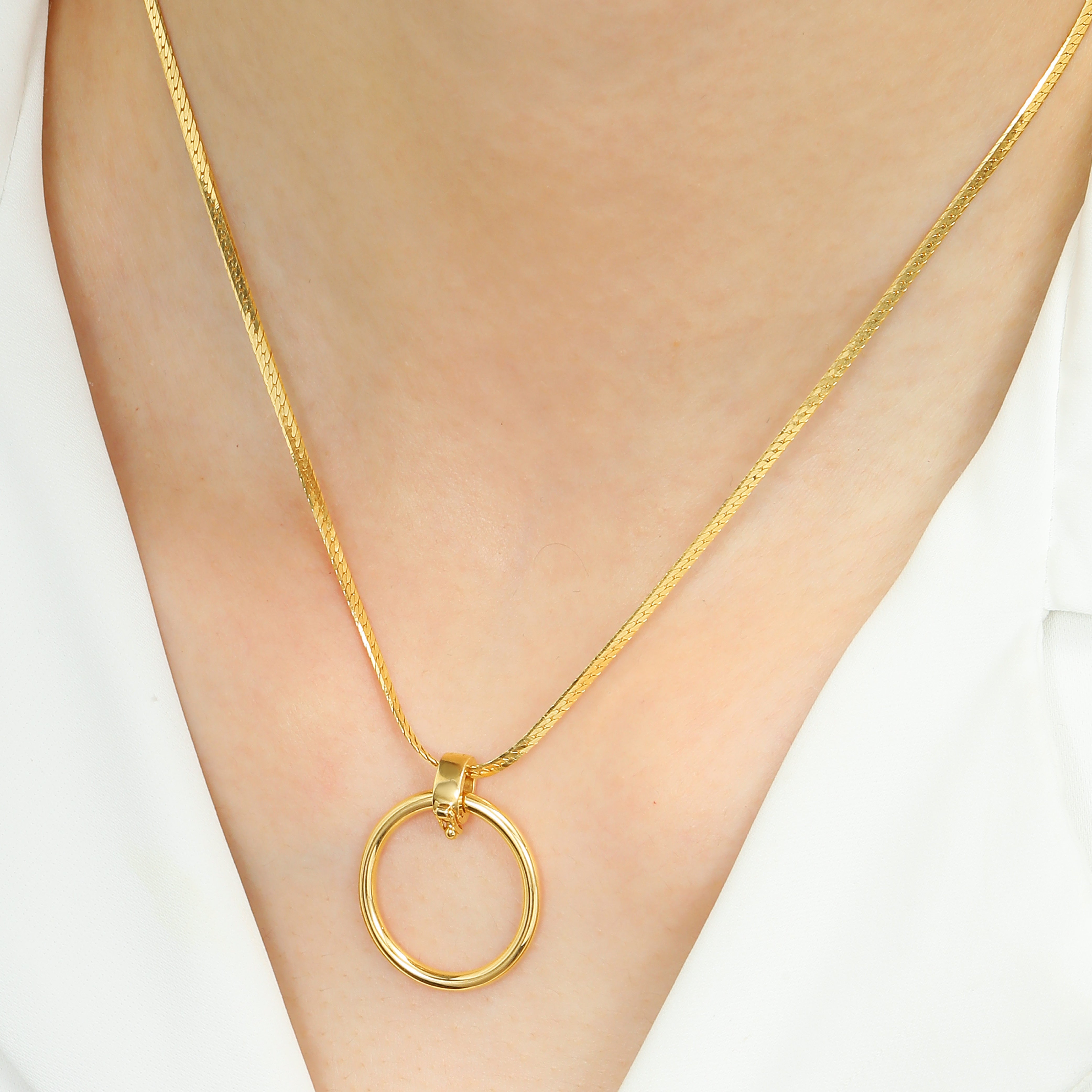 Ring Necklace Collier