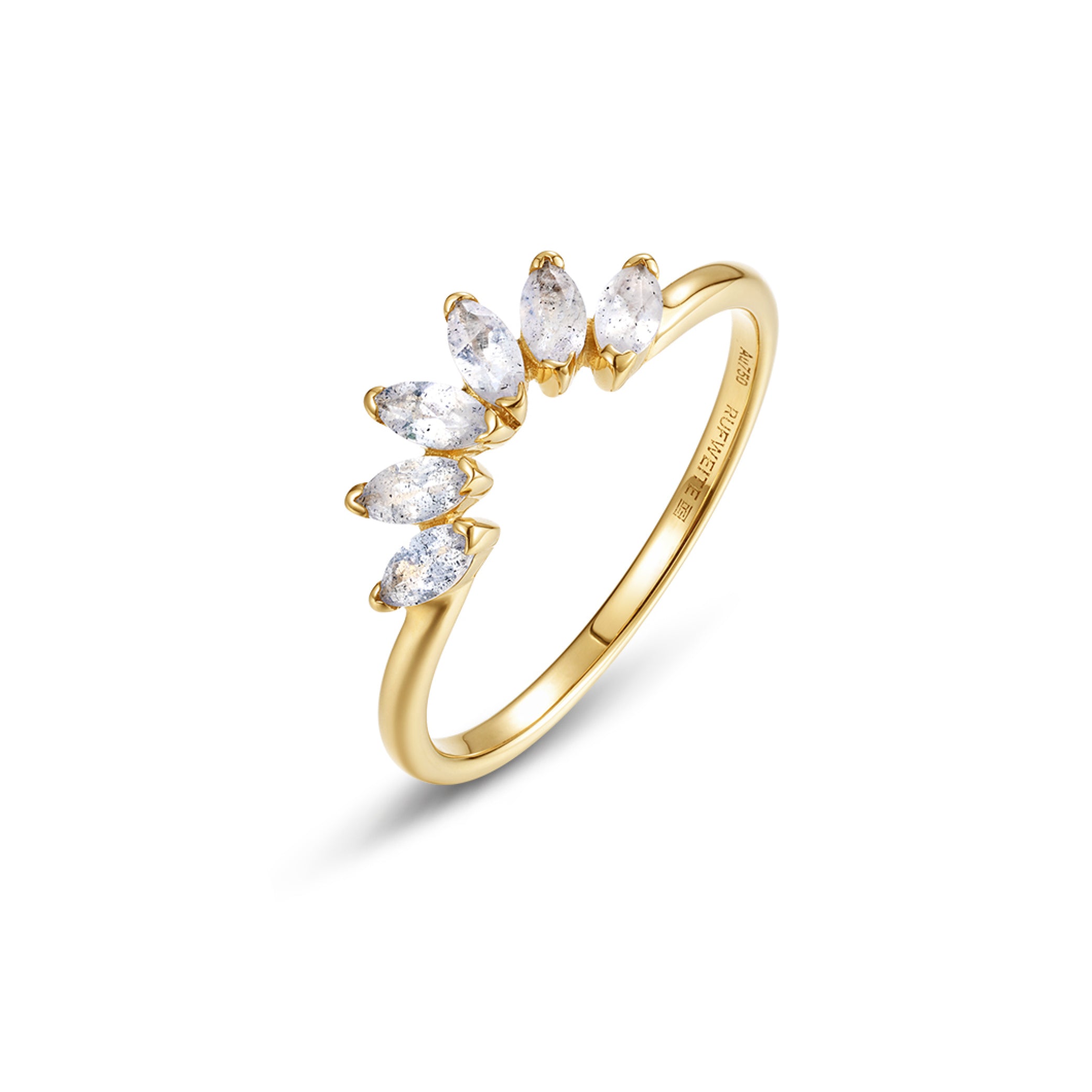 Stack me Light Labradorit - Solid Gold