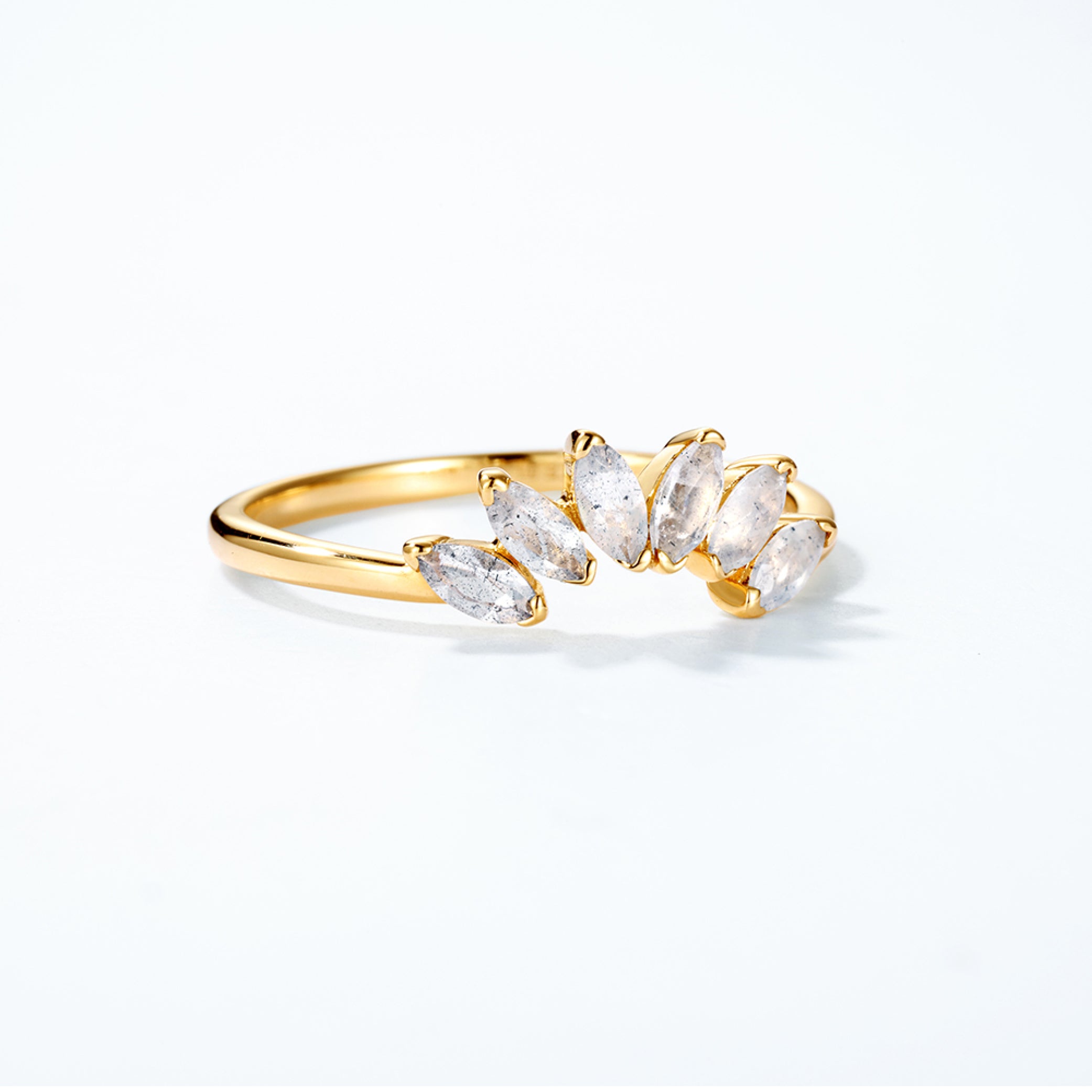 Stack me Light Labradorit - Solid Gold