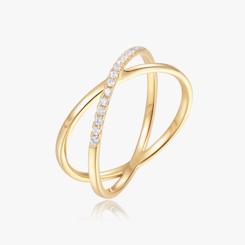 Pavé Diamond Twist