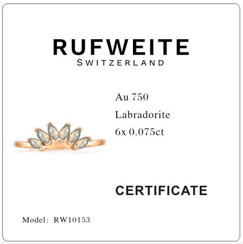 Stack me light labradorit - Solid Gold - Rufweite Switzerland