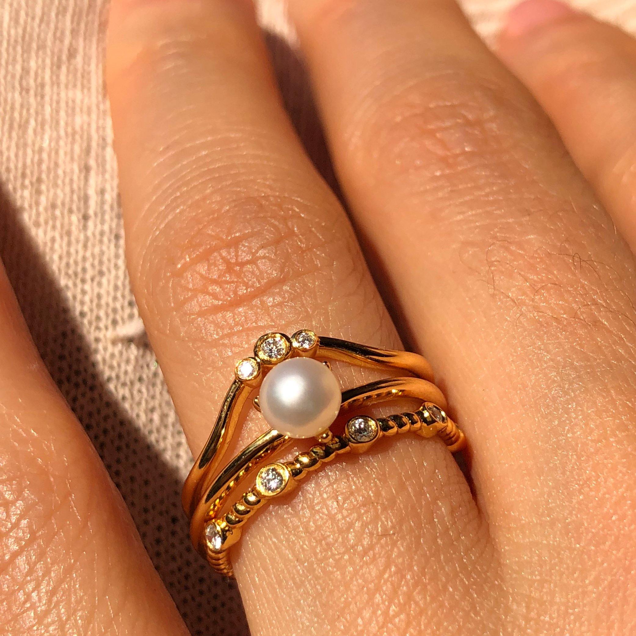 Pearl Sora Shell Ring - Rufweite Switzerland