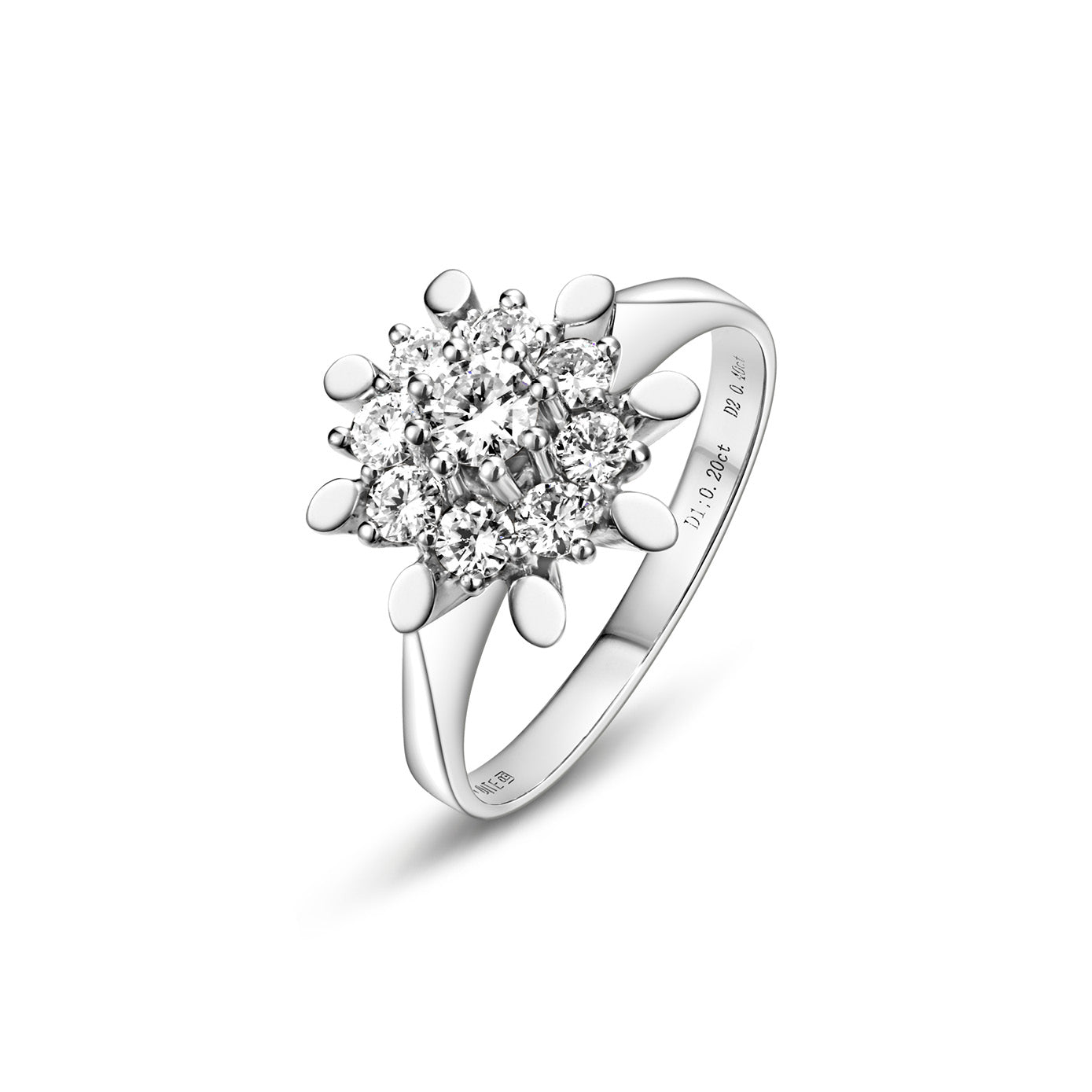 Sample Sale I Iced Diamond Flower Ring