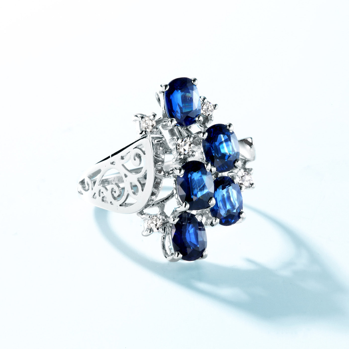 Sample Sale I Swiss Blue Topaz Crown