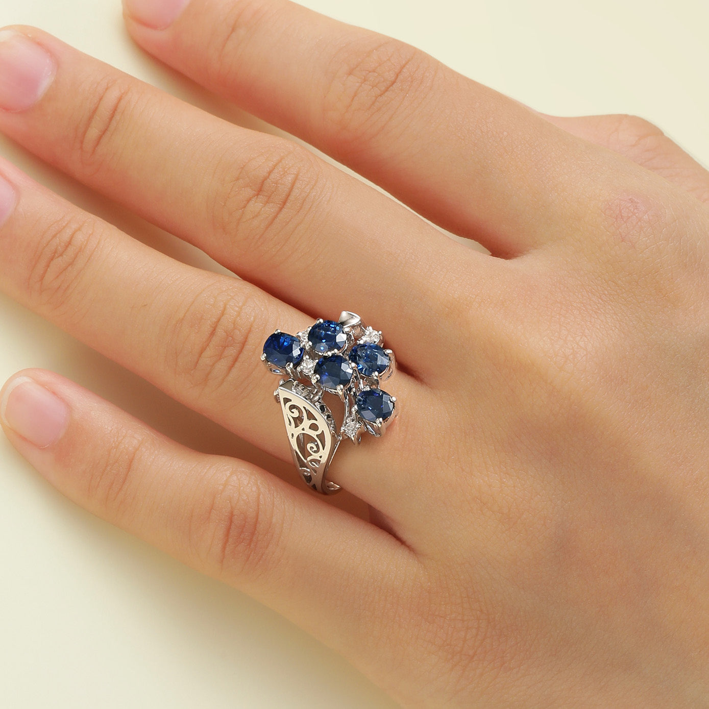 Sample Sale I Swiss Blue Topaz Crown