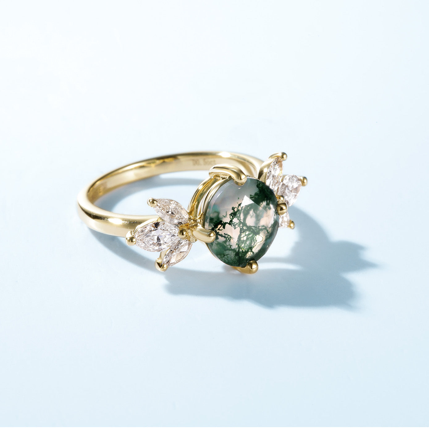 Flying Diamond Moss agate