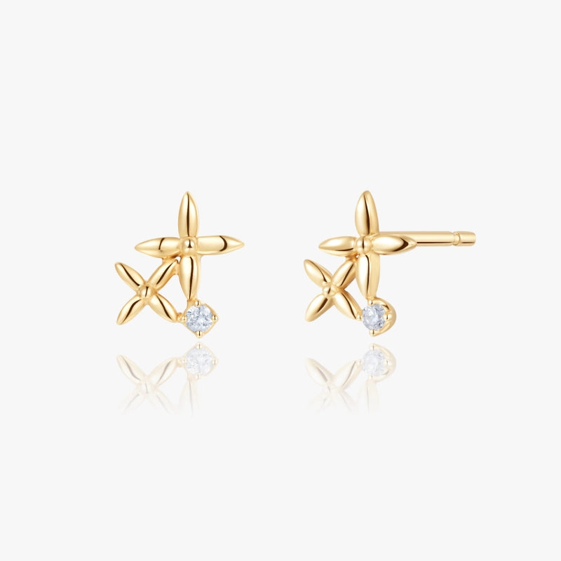 Starseed Flower Diamond Studs