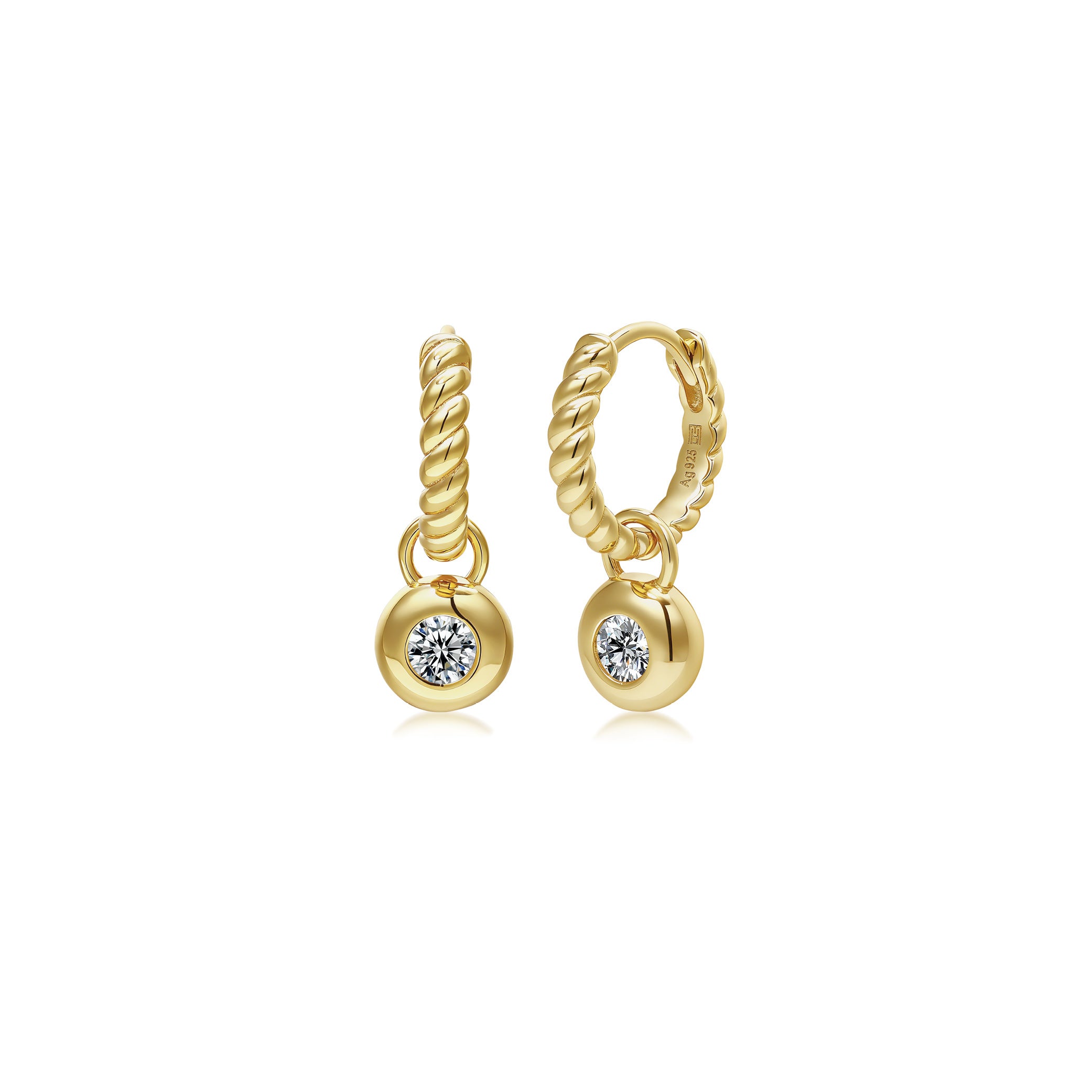 Midi Classics Cable Creolen – Lab Grown Diamond Edition