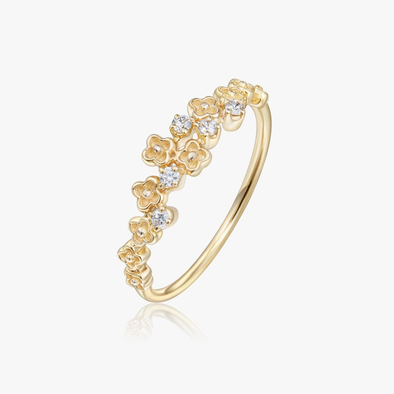Flower Diamond Ring