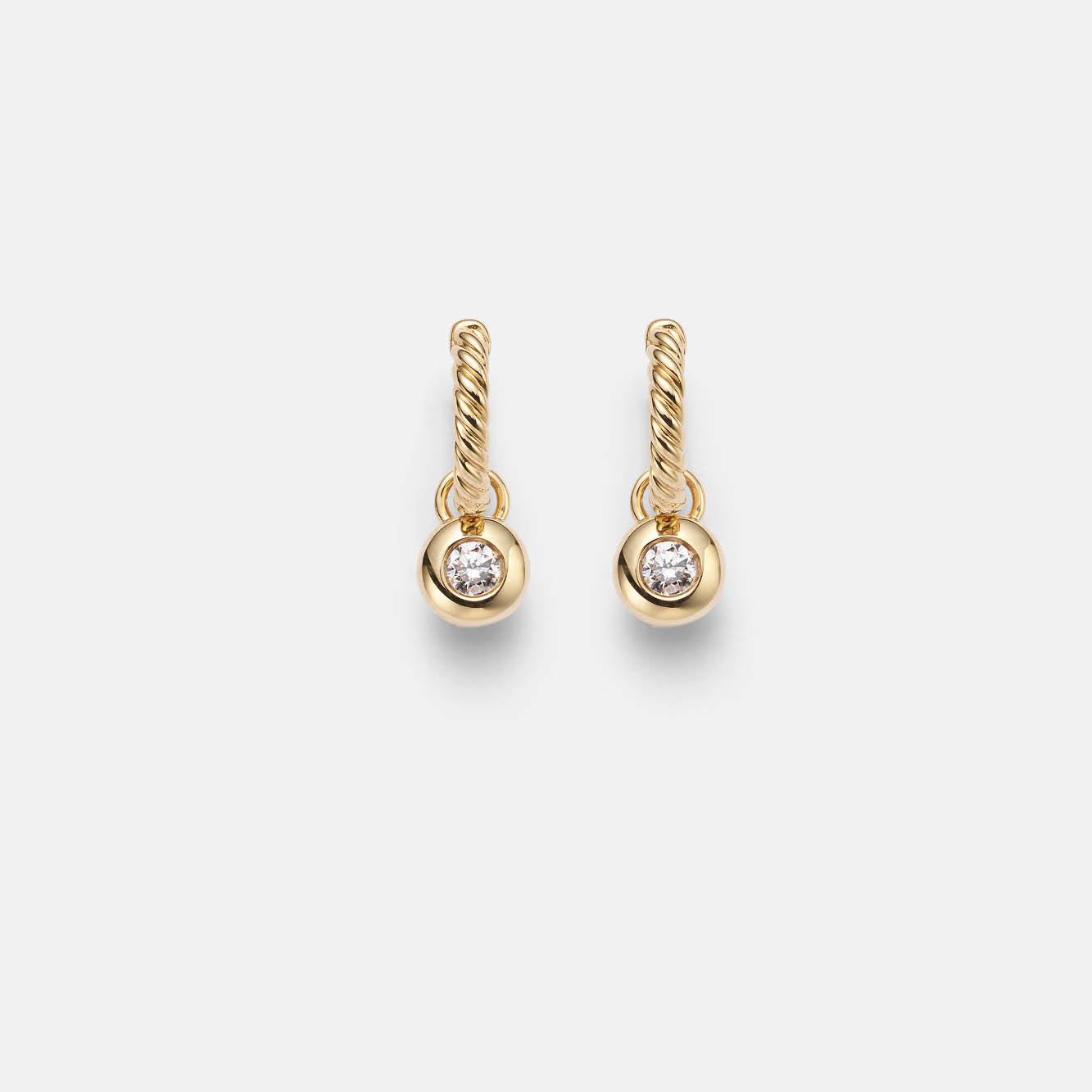 Midi Classics Cable Creolen – Lab Grown Diamond Edition