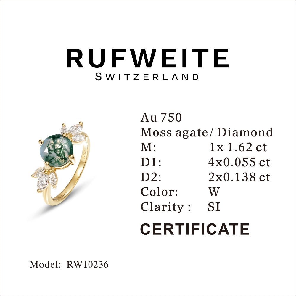 Flying Diamond Moss agate