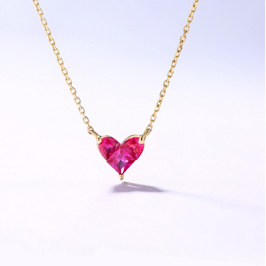 Heart Necklace - Solid Gold 14K - Rufweite Switzerland