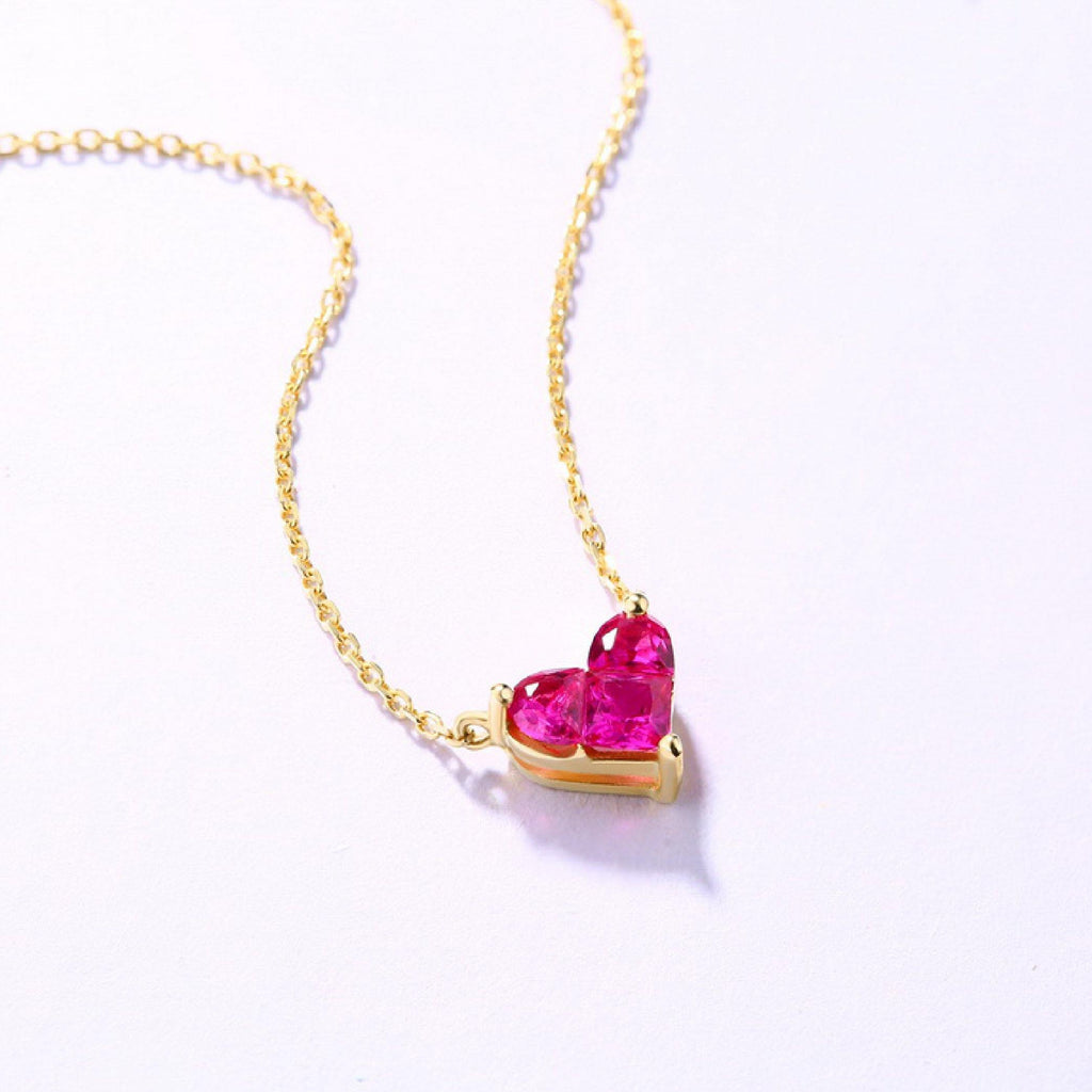 Heart Necklace - Solid Gold 14K - Rufweite Switzerland