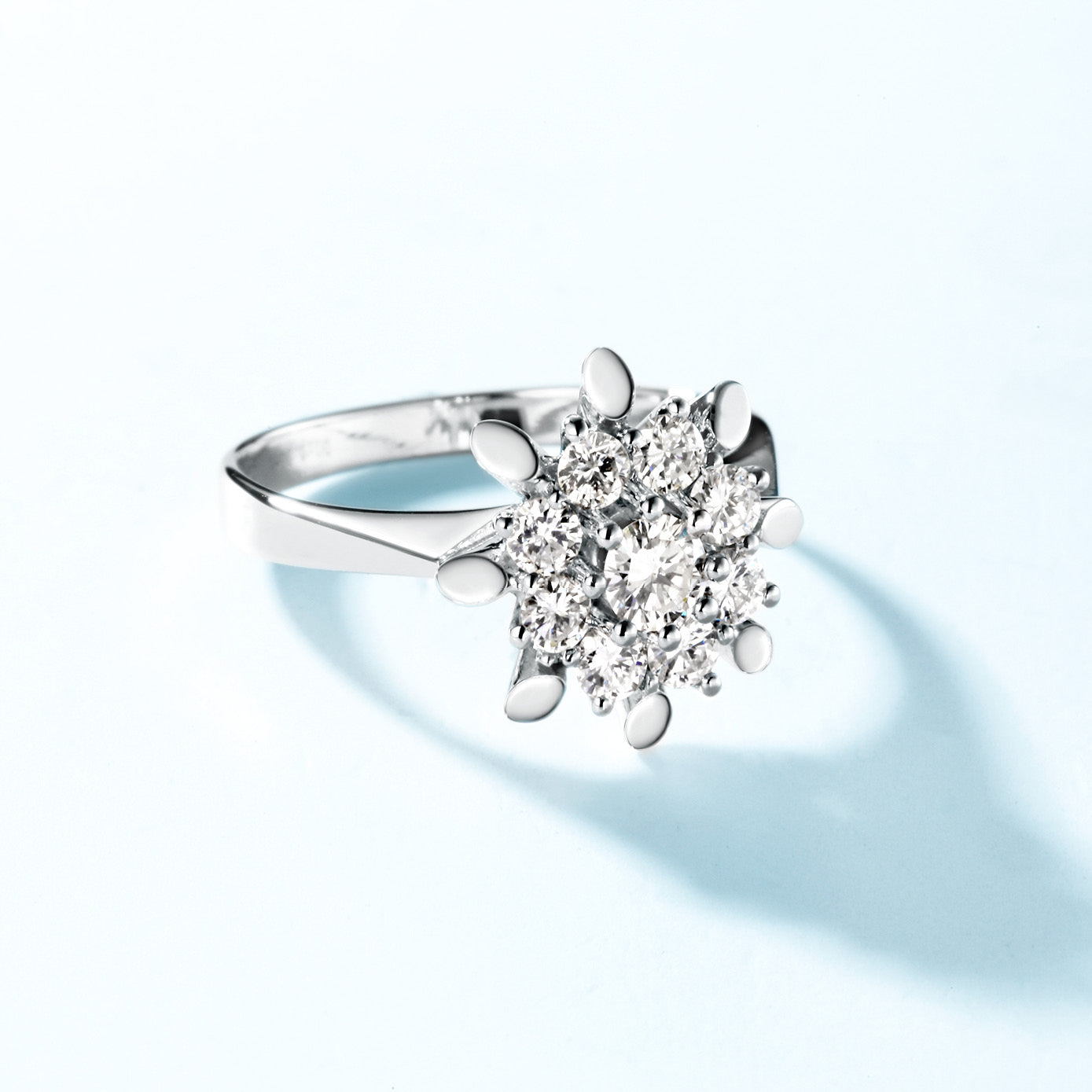 Sample Sale I Iced Diamond Flower Ring