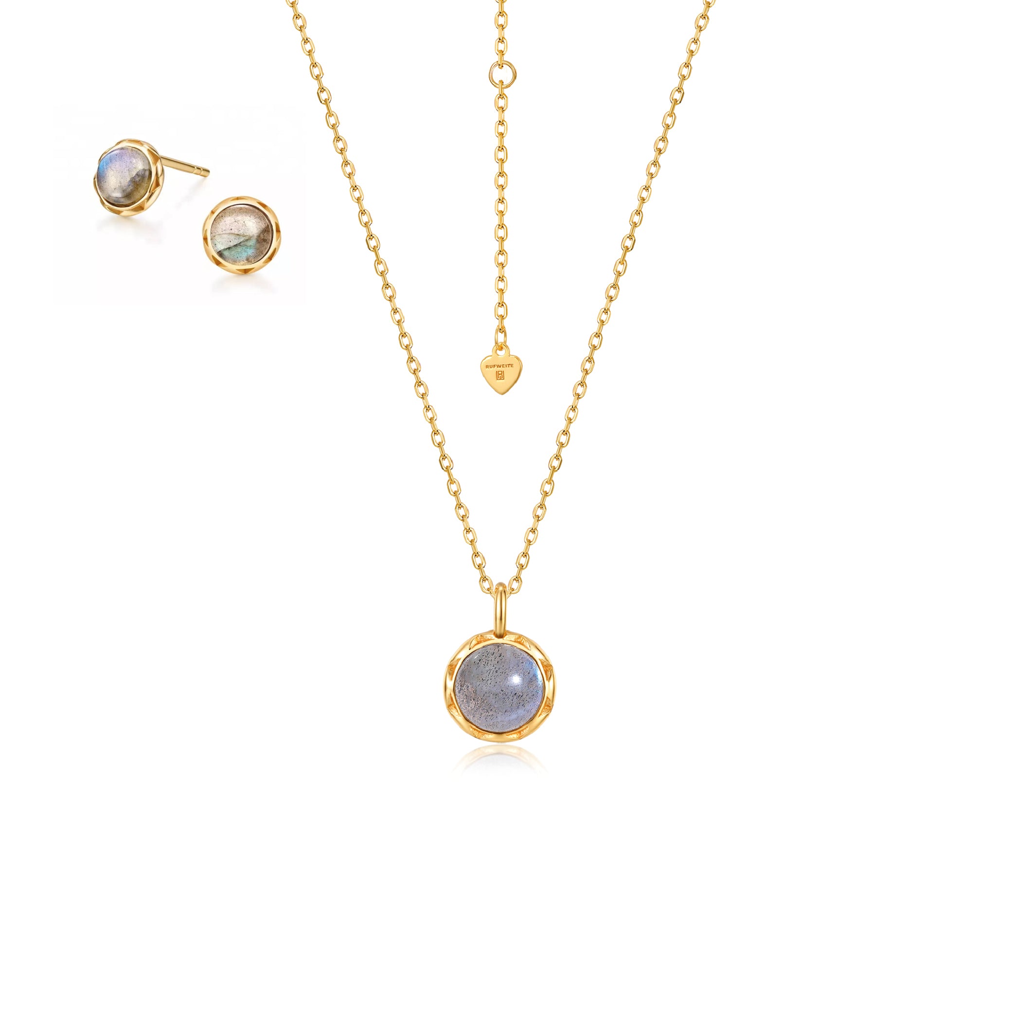 Bundle I Labradorite Collier + Labradorite Studs